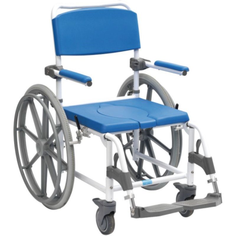 SILLA DE DUCHA /WC ASTON CON RUEDAS GRANDES